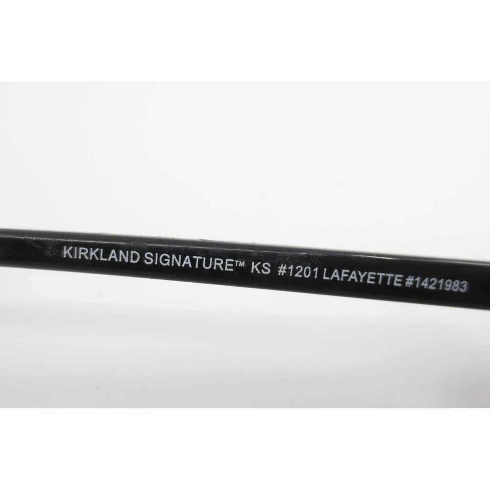 Kirkland Signature Lafayette Sunglasses Black Aviator KS 1201 60-16-145 1421983